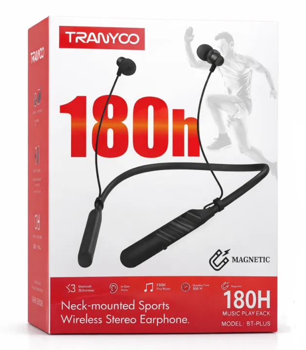 TRANYOO BT-Plus Wireless Neckband Earphone