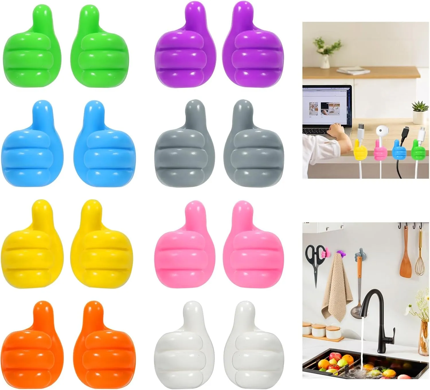 Thumb Hook Silicone, Self Adhesive Thumb Hooks